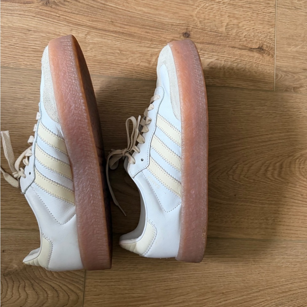 adidas Women's White & Cream samba platform Sneakers - Picture 3 of 4